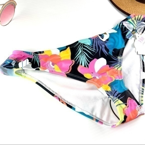 YMI womens medium tropical pattern bikini bottom size medium - Picture 2 of 5